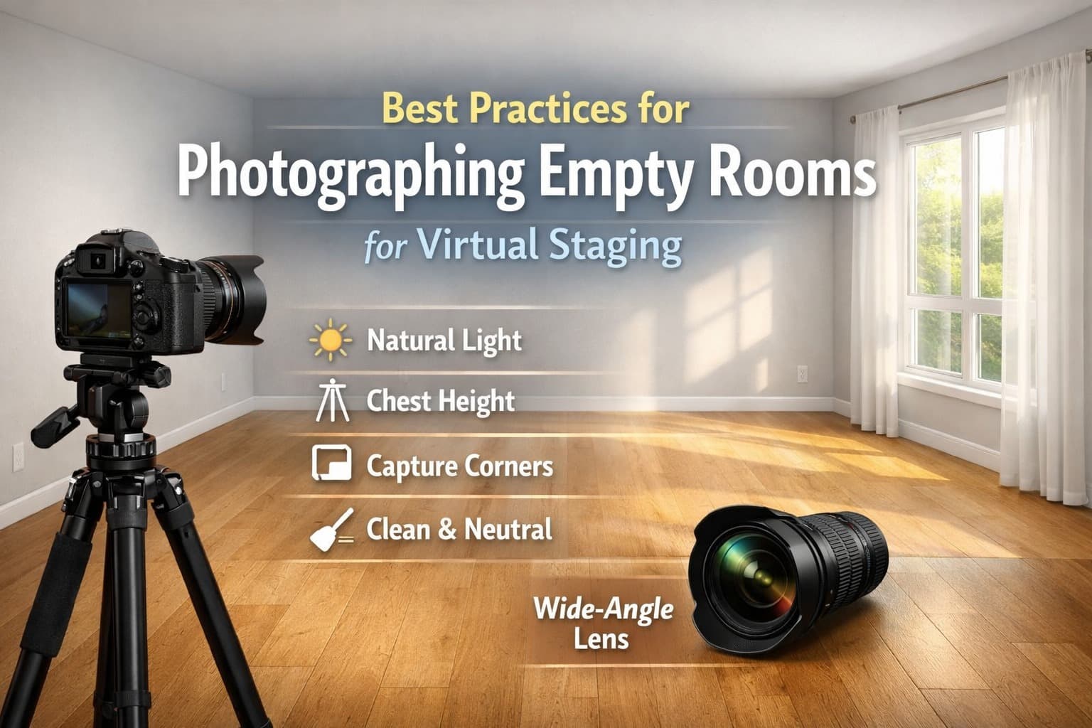 Empty room photography example
