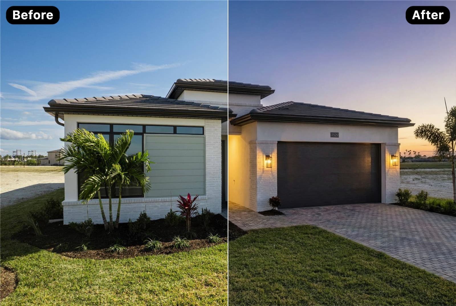 Day to dusk transformation example