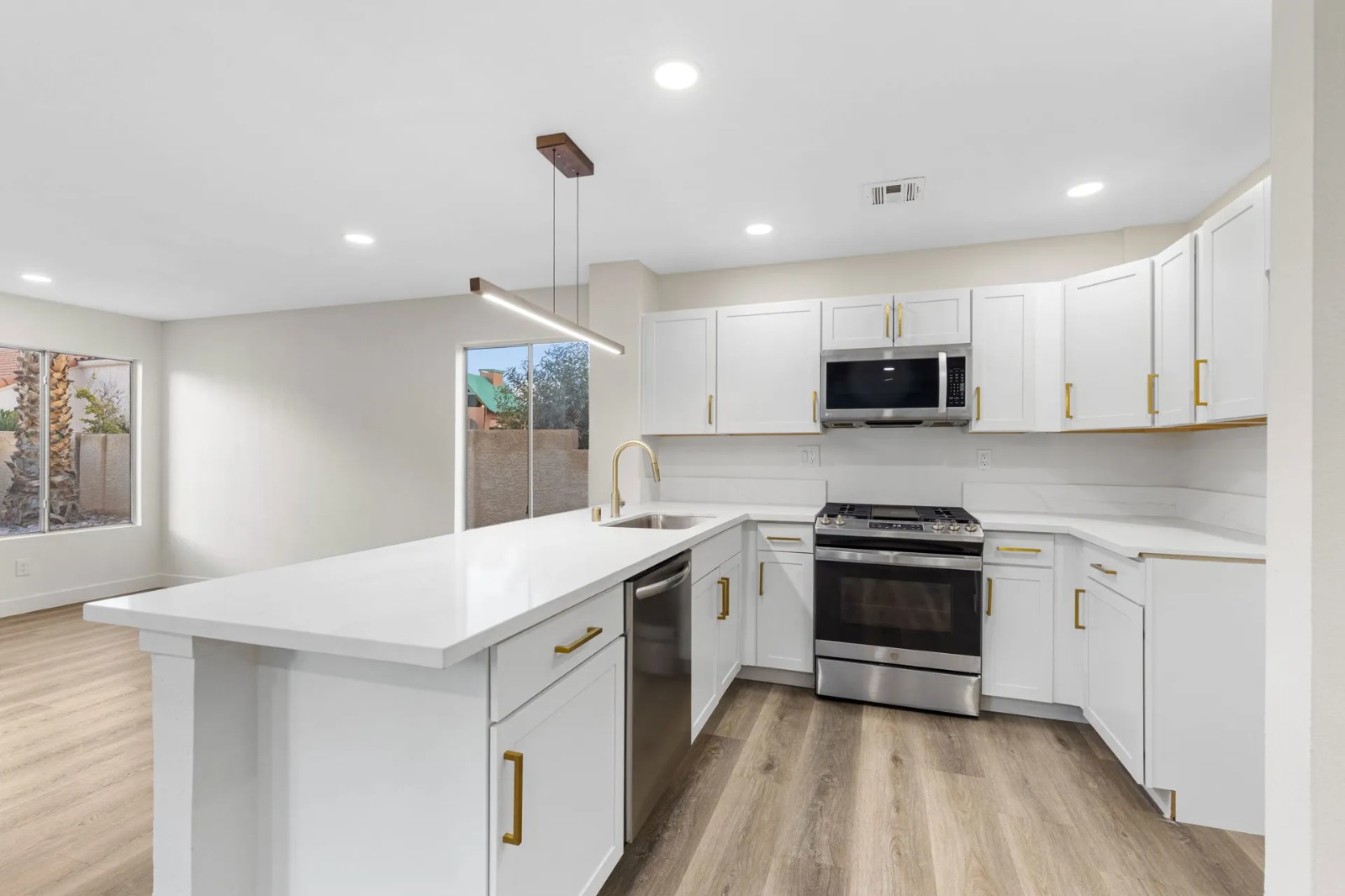 Empty new-construction kitchen